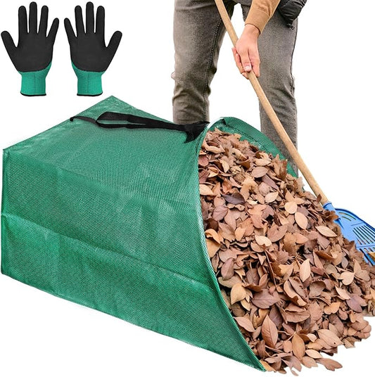 53 Gallons Leaf Collector Reusable Leaf Bag Yard Waste Bags Lawn Bag Leaf Picker Upper Lawn Sweeper for Leaves