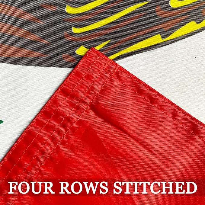 Big Mexican Mexico Flag 3x5 For Wall Double Sided- 3Ply 240D 4 Rows Stitched- 3x5 Mexico Country Flag Polyester- UV Fade Resistant With Canvas Header & 2 Brass Grommets