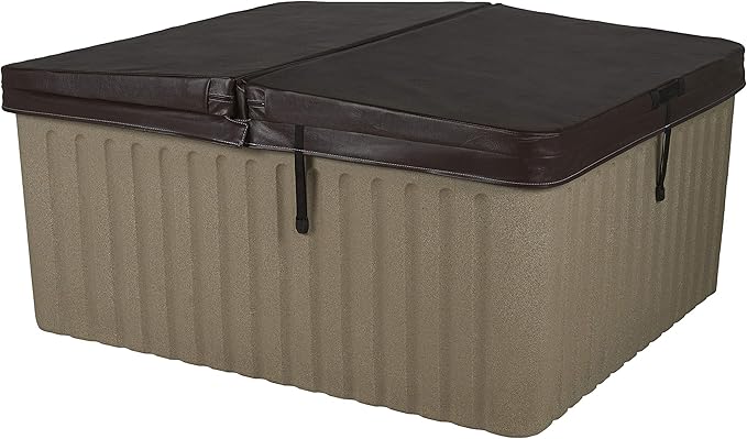 Aqualife Current Hot Tub, 4-Adult Capasity, Plug and Play Spa with Stainless Steel Heater and Free Clip on Cover for Protection