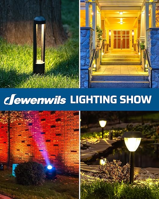 DEWENWILS 300W Low Voltage Landscape Transformer with 2 Zones, 120V AC to 12V DC, Low Voltage Transformer with Remote, Photocell Sensor & Timer, Outdoor Landscape Lighting for Spot Light Steplight