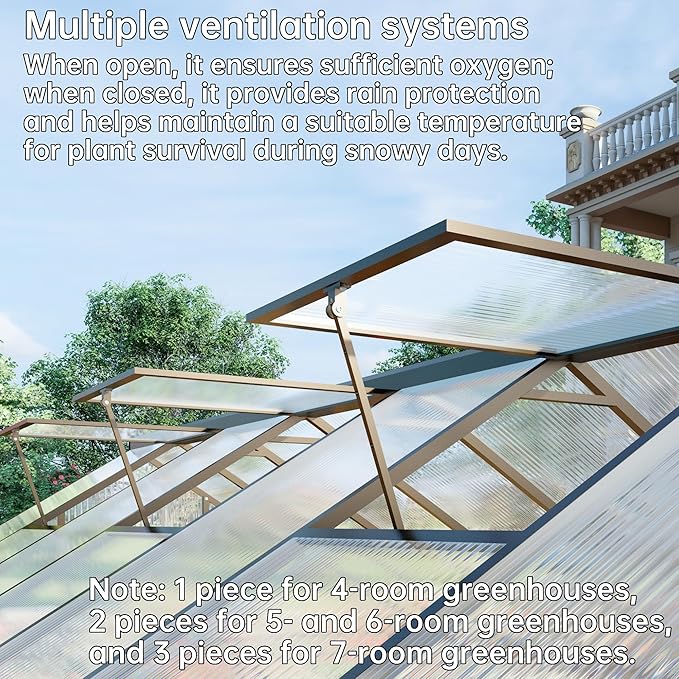 8x12 FT Greenhouse for Outdoors, Dark Gray