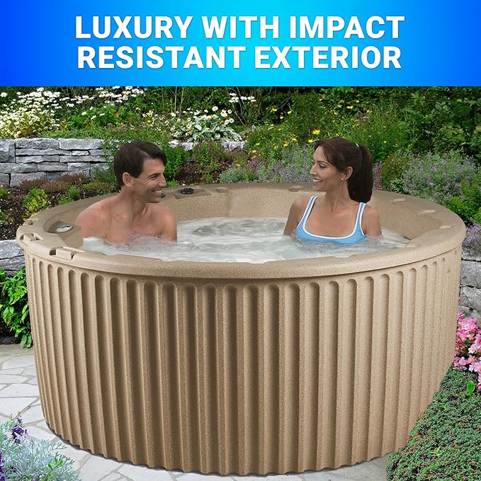 Outback Hot Tub, Fits 6 People, Standard Outlet Compatible, 20 Massage Jets, Cover Included, Made in USA, Aqualife by Strong Spas