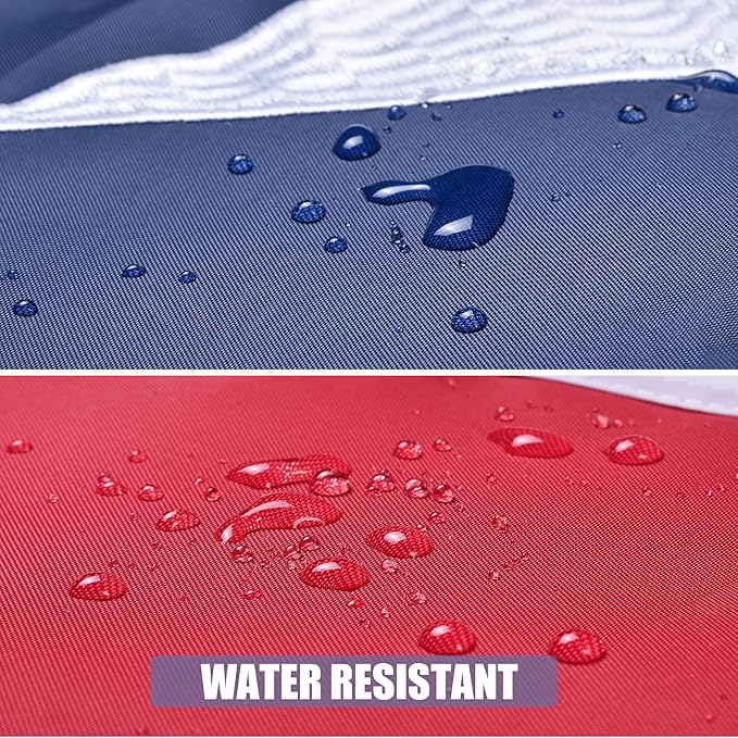 American Flag 10x15 Ft, US Deluxe Embroidered Heavy Duty Polyester Durable Outside Flags with Brass Grommets