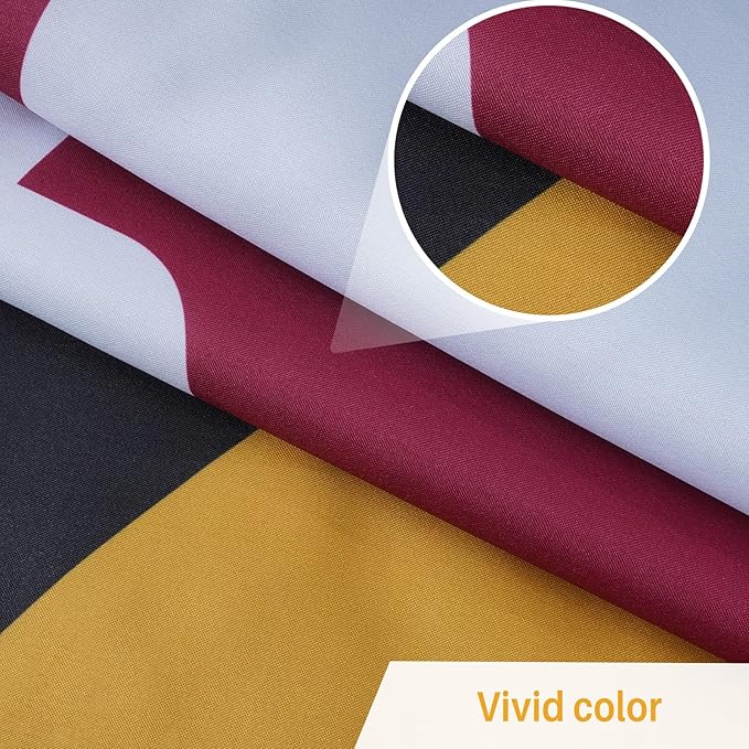 AMZFLAG Double Sided Maryland State Flag 3x5 ft Outdoor Heavy Duty State of Maryland Flag Vivid Color MD Flags with 2 Brass Grommets Thick Material