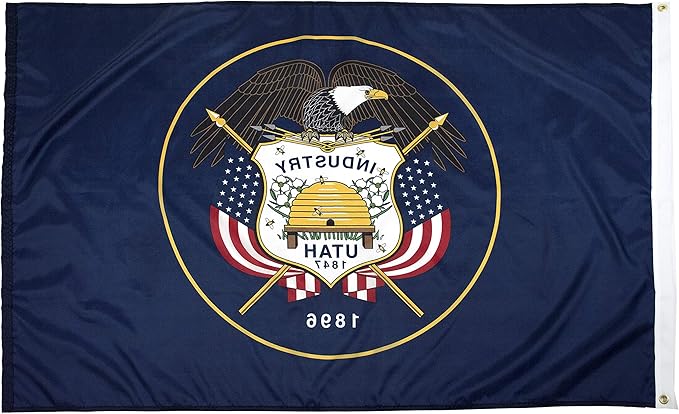 FlagSource Utah Nylon State Flag, Made in the USA, 3x5'