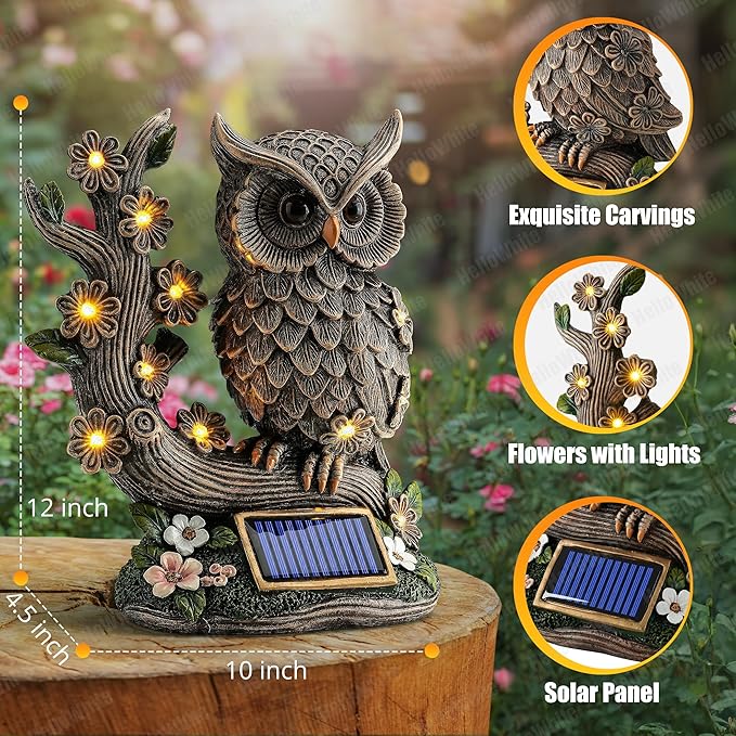 Solar Garden Decorations – Beautiful Outdoor Garden Statue for Yard Decor, Garden Decor & Outdoor Decor | Perfect Yard Art and Outdoor Statues for Garden Decor for Outside