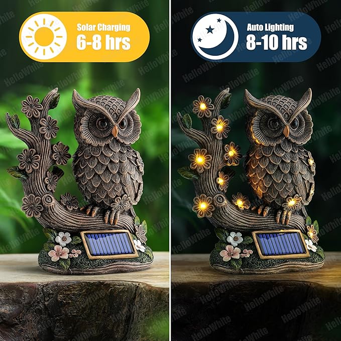 Solar Garden Decorations – Beautiful Outdoor Garden Statue for Yard Decor, Garden Decor & Outdoor Decor | Perfect Yard Art and Outdoor Statues for Garden Decor for Outside