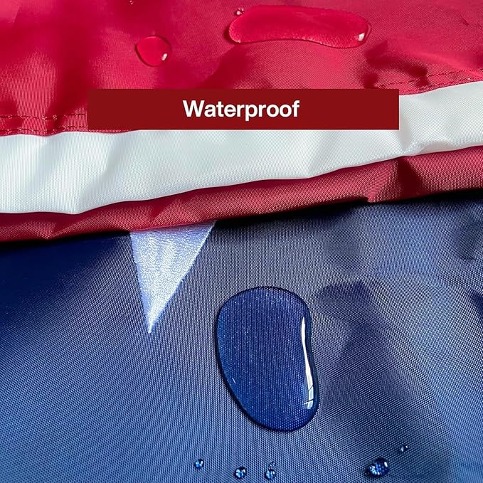 American Flag 15x25 Ft Embroidered Stars, Brass Grommets, Sewn Stripes, Vibrant Colors Outdoor USA Flag Super Tough Tearproof Spun Polyester US Flag, United States Country Flags