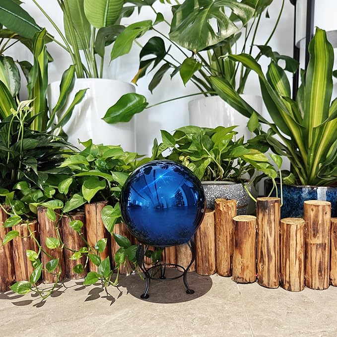 Gazing Ball Stainless Steel Gazing Globe Mirror Reflective Garden Sphere Floating Pond Balls Gazing Ball Shiny Home Outdoor Ornament