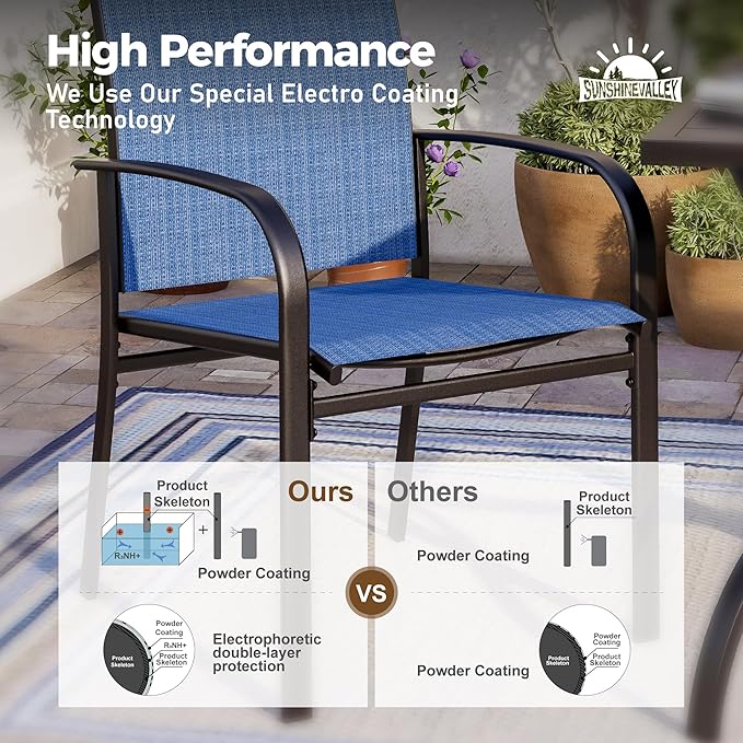 7 Piece Outdoor Dining Set, Rectangular Wood-Like Table with Umbrella Hole, Patio Dining Set for Outdoor Kitchen Lawn Garden,Backyard,Deck