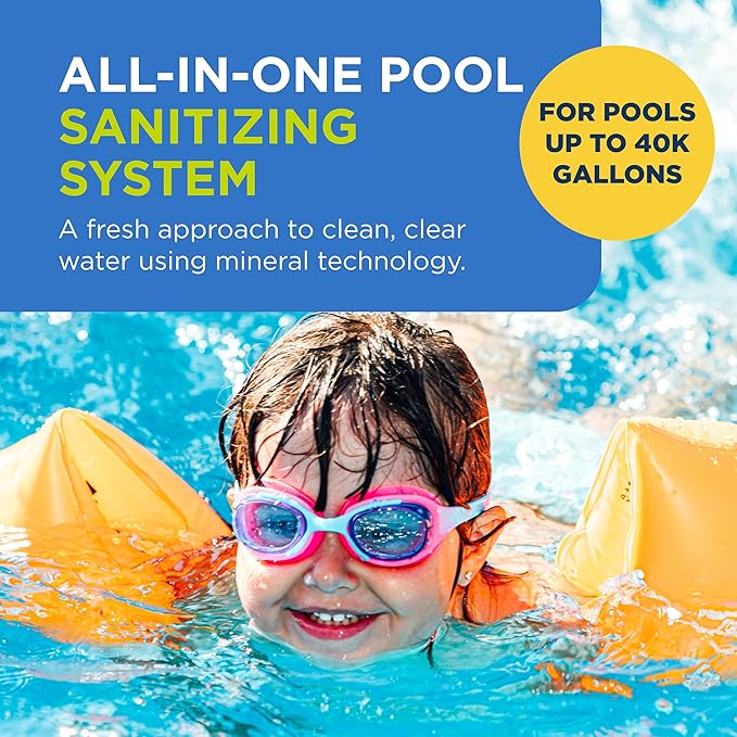 FROG Pool FROG XL PRO Cycler - All-in-One Sanitizing System with Dual Cyclers and Mineral Reservoir for Pools Up to 40,000 Gallons - Sanitizer Equipment for Easy Pool Maintenance & Water Care