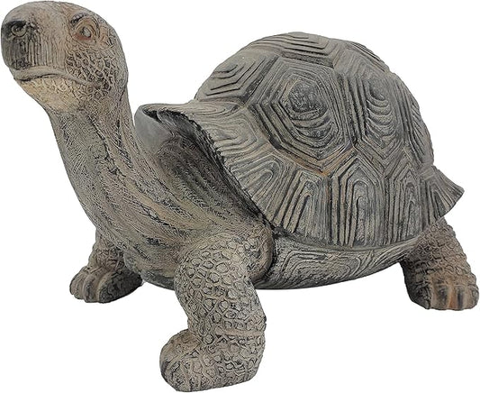 Galt International Tortoise Turtle Garden Statue 18" - Polyresin Outdoor Garden Decor Yard Patio Decoration Animal Sculpture